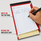 240 Pieces A6 NCR Invoice Books, 10.5 × 14.8 cm, 50 Duplicate Sets, 1 Piece