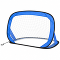 48 Pieces Foldable Football Goals with Practice Net and Carry Bag for Outdoor Training