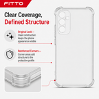 240 Pieces Clear Anti-Burst Protective Phone Cases with Reinforced Corners