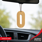 72 Pieces Wooden Car Air Fresheners, Oud & Pepper Hanging Scent Accessory, 1 Piece