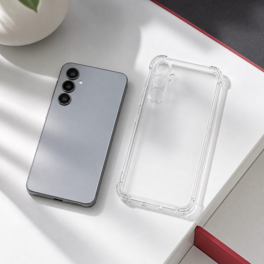 240 Pieces Clear Protective Phone Cases with Reinforced Corners, Transparent Design, 1 Piece