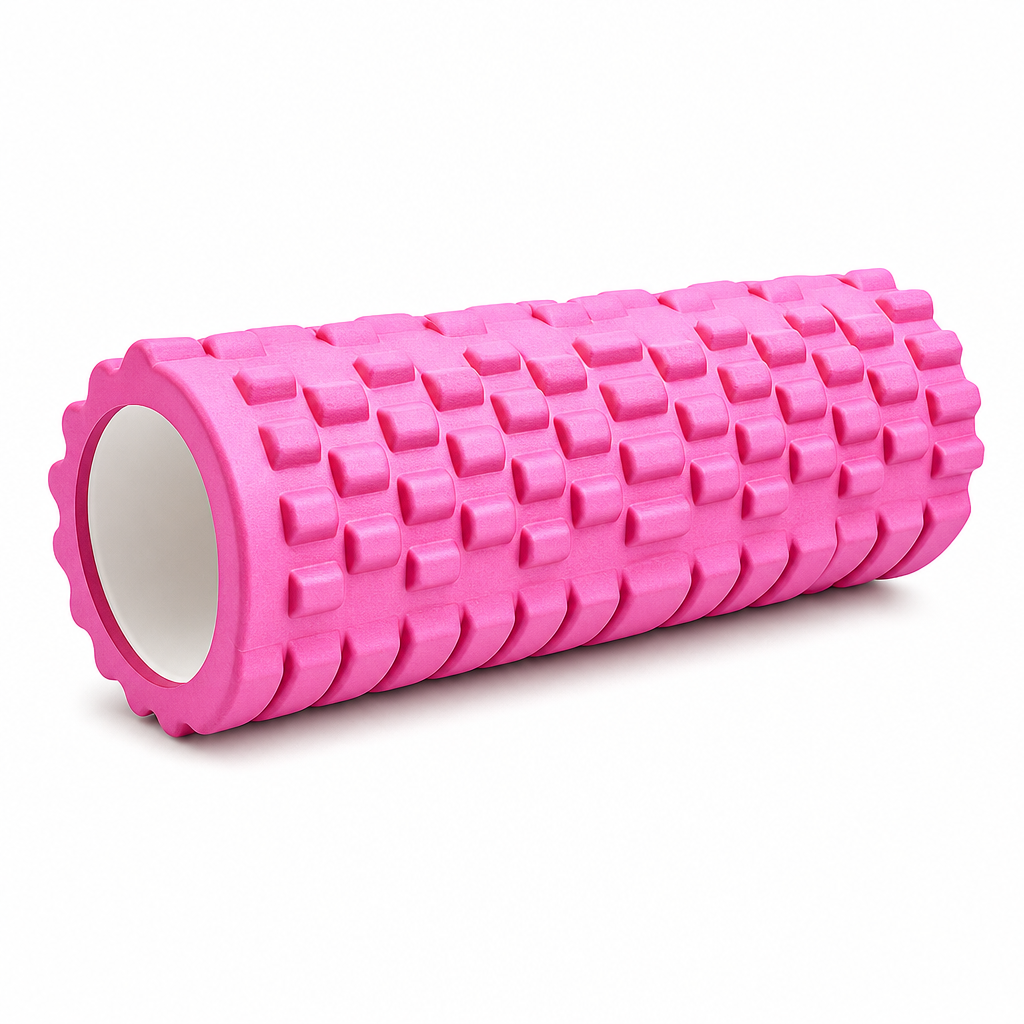 72 Pieces Textured Foam Yoga Roller, 45 cm, Pink