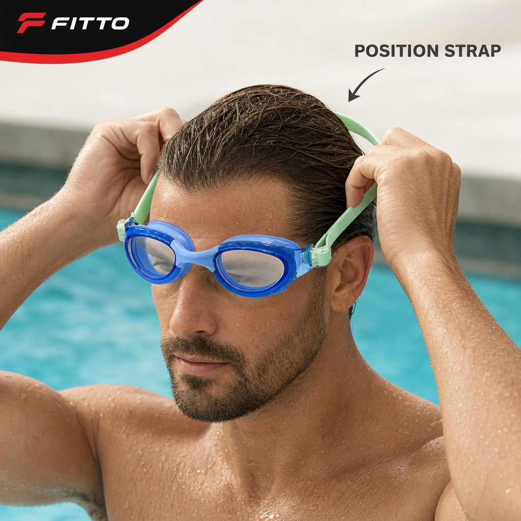 96 Pieces Swimming Goggles for Training, Blue, 1 Piece