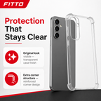 240 Pieces Clear Protective Phone Cases with Reinforced Corners for S23 Ultra