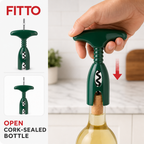 120 Pieces T-Handle Corkscrew Bottle Opener, Green Manual Beverage Opener, Single Piece