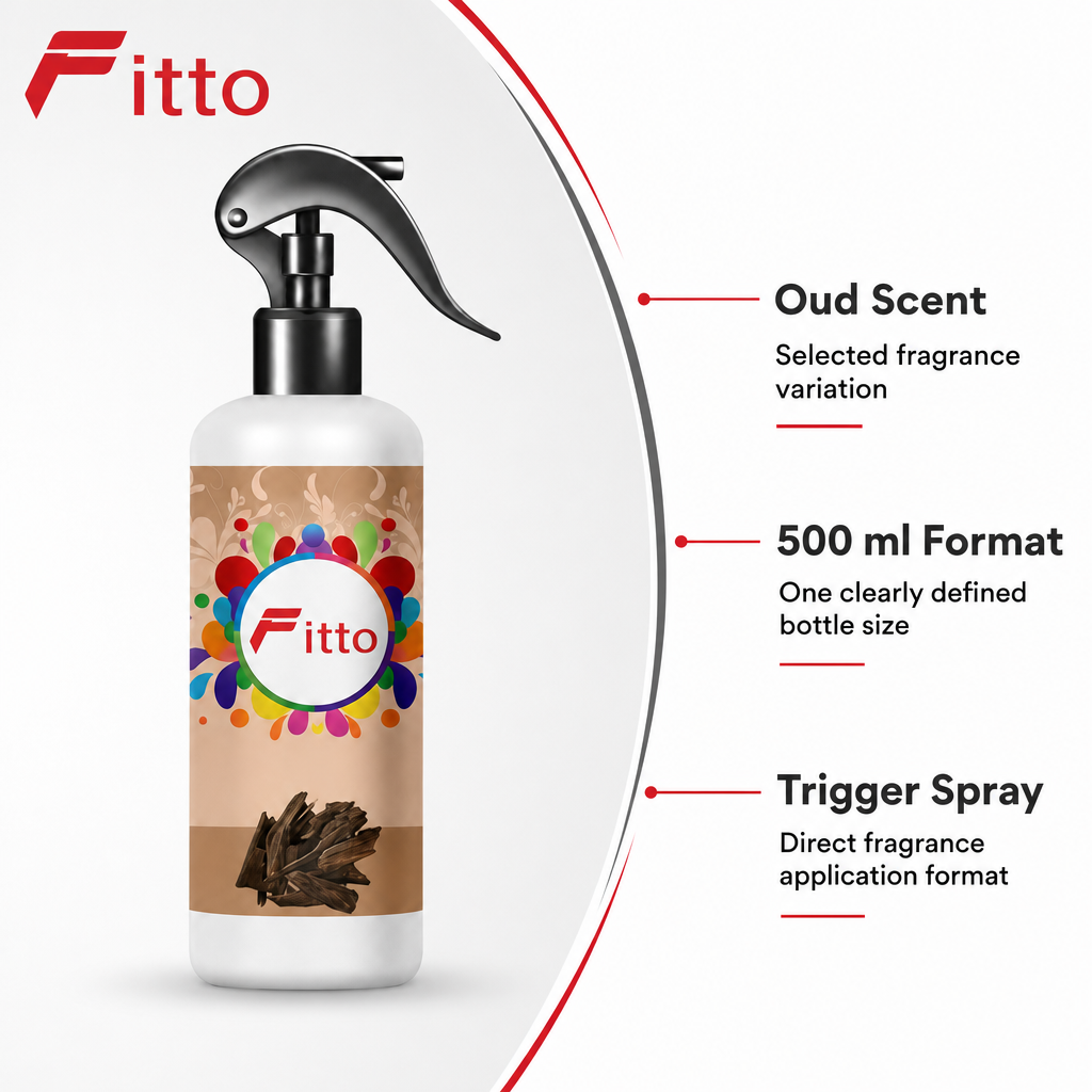 96 Pieces Trigger Spray Car Air Fresheners, Oud Scent, 500 ml