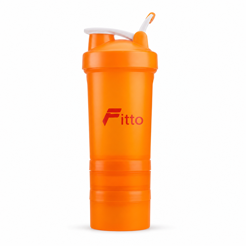96 Pieces Shaker Bottle with Flip Spout, Orange Sports Water Bottles, 25 x 10 x 10 cm