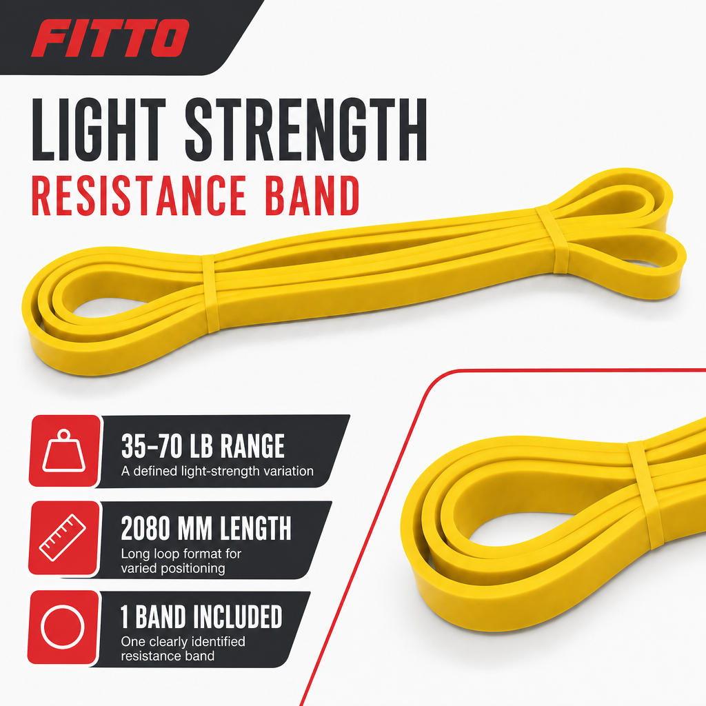 96 Pieces Resistance Bands for Exercise and Fitness, Light Strength 35–70 lb, 2080 x 4.5 x 21 mm