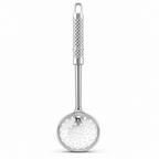 120 Pieces Silver Stainless Steel Skimmer Spoon, Perforated Kitchen Strainers, 35 x 8 cm, 1 Piece
