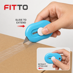 96 Pieces Mini Retractable Utility Cutter 9 cm Blue White Compact Handheld Cutting Tool 1 Piece