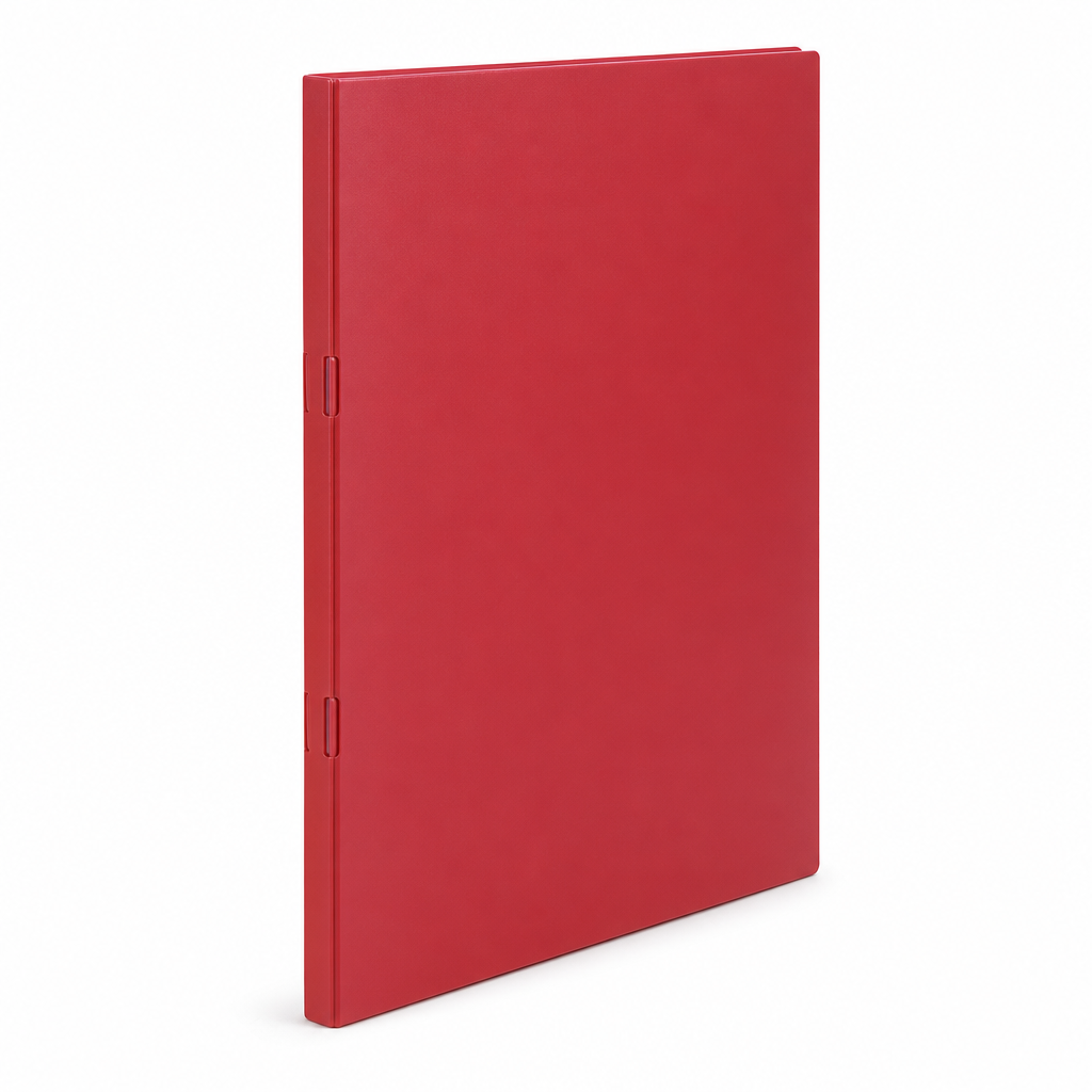 144 Pieces A4 Dual Short Clip File, Red, 1 Piece
