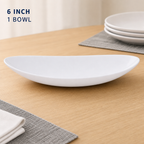 96 Pieces Opal Bowl, 6 Inch White Tablewares Dish
