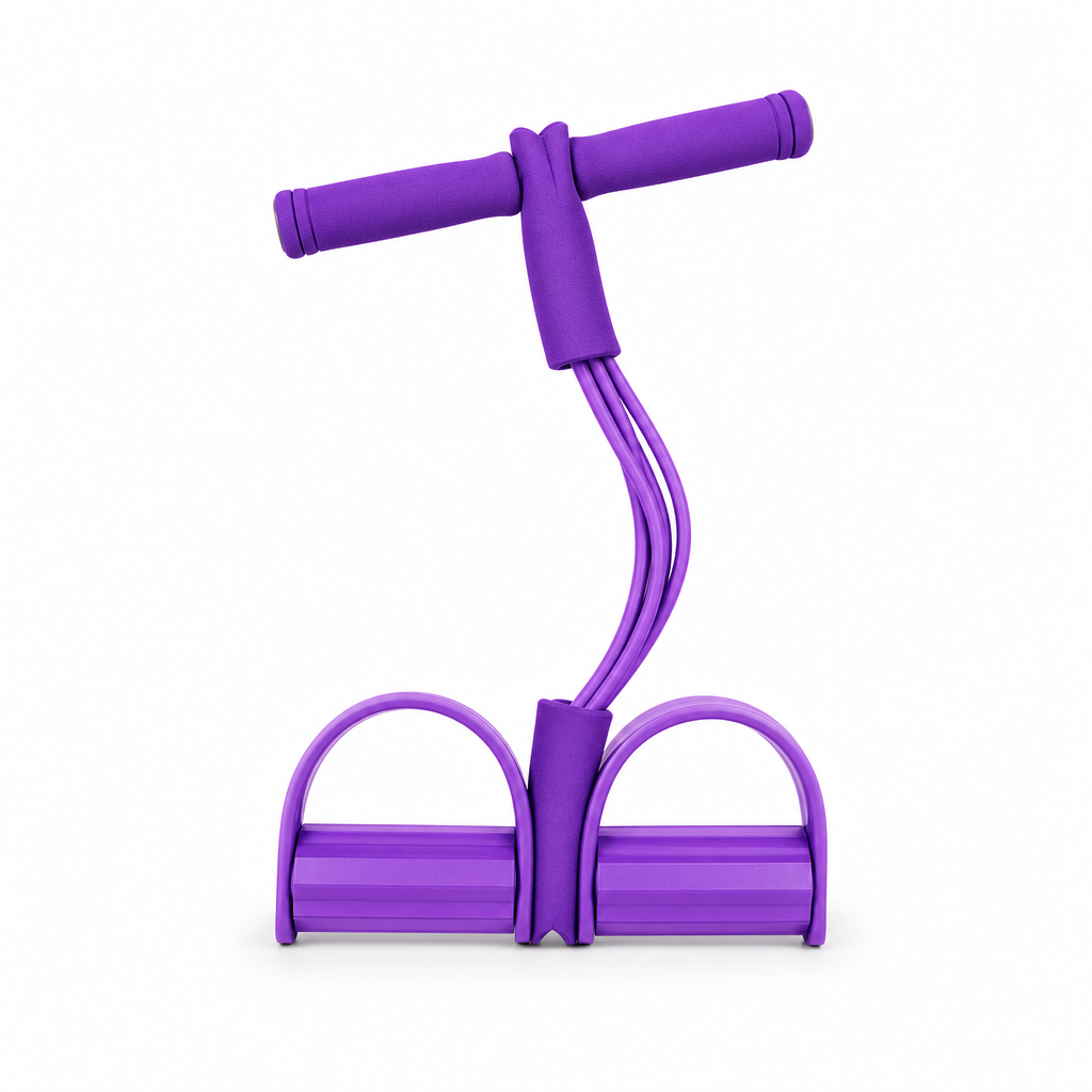 96 Pieces Pull Reducer Resistance Exerciser with Foot Pedals and Handles, Purple, 1 Piece