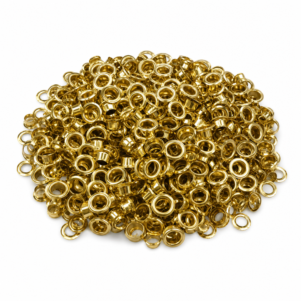 120 Pieces Gold Colour 4.8 mm Eyelets, 250 Pieces for Craft and Paper Projects