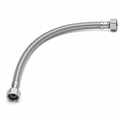 120 Pieces Stainless Steel Braided Flexible Hose Pipe, 50 cm, Silver, 1 Piece