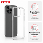 144 Pieces Crystal Clear Transparent Phone Cases for 16 Pro with Raised Camera Frame