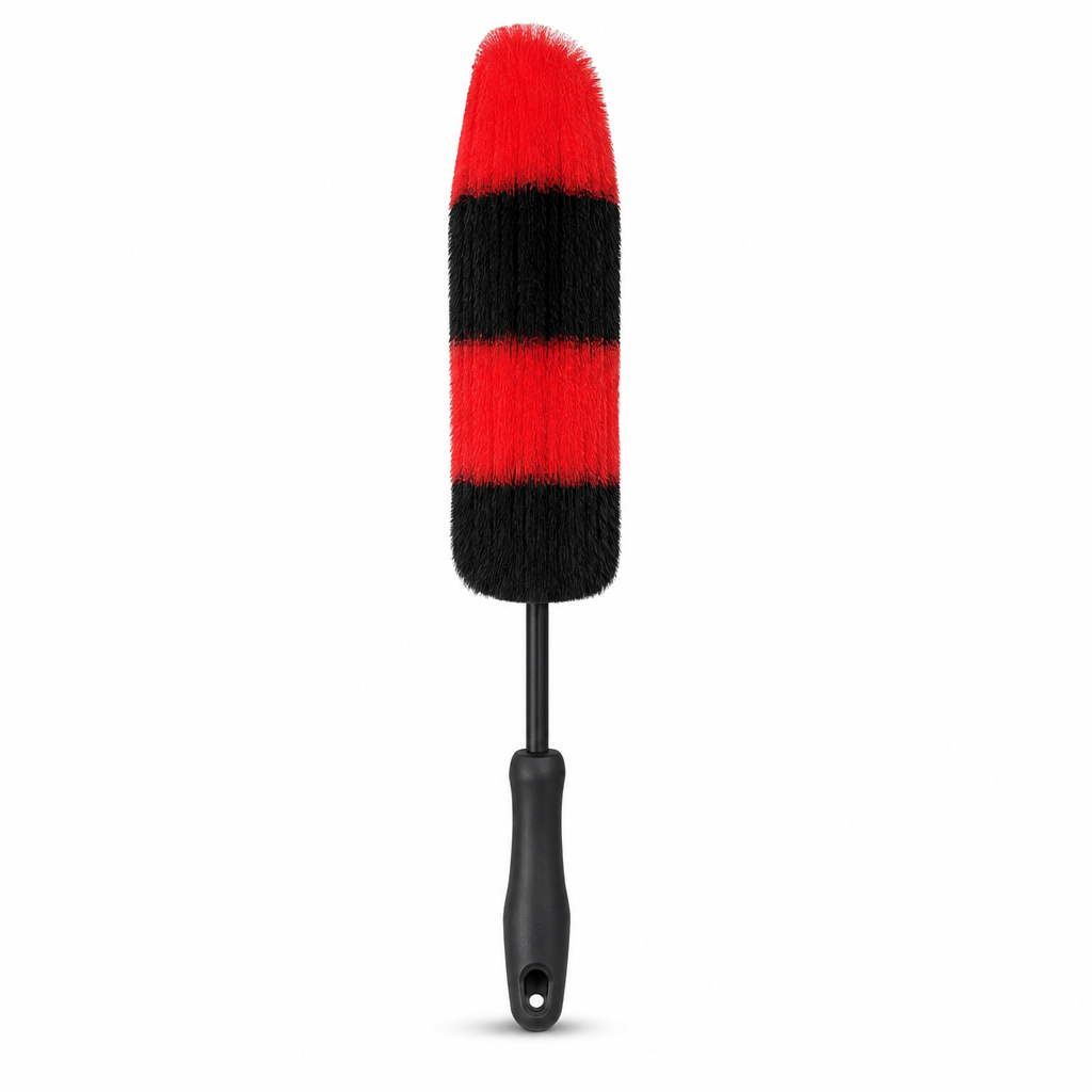 96 Pieces Car Interior Dusting Brush with Long Handle, Red and Black, 55 cm