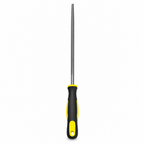 96 Pieces Steel Hand File with Rubber Grip Handle, 35 cm, Black and Yellow