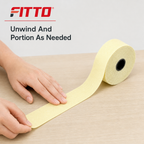 96 Pieces Cream Plain Ribbon Roll, 5 cm x 100 yd, Single Roll for Crafting, Wrapping and Decorative Projects