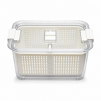 96 Pieces Refrigerator Drain Baskets with Adjustable Compartment 26 x 15 x 12 cm