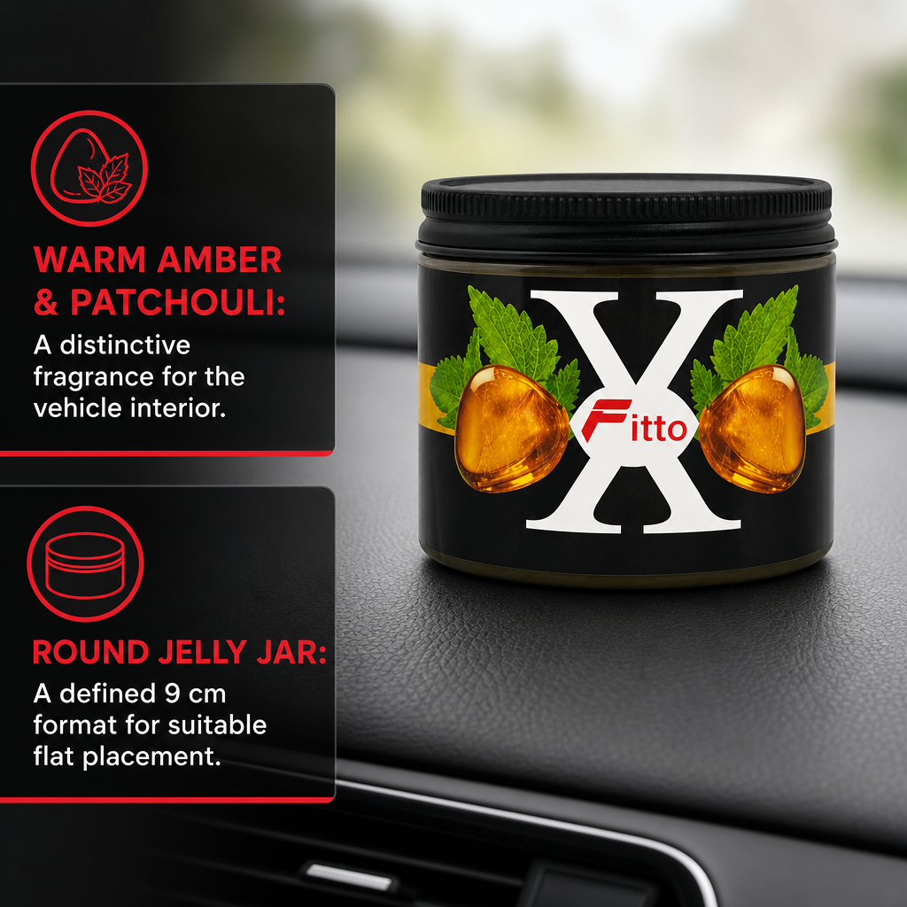 120 Pieces Car Air Fresheners Jelly, Amber & Patchouli Scent, Round Jar, 9 cm