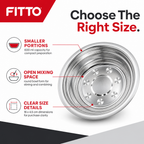 144 Pieces Stainless Steel Mixing Bowls, 600 ml, 16 x 4.5 cm, 1 Piece