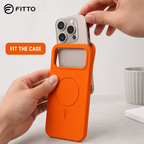 120 Pieces Silicone Magnetic Phone Cases for 17 Pro Max, Orange, Raised Camera Protection, 1 Piece