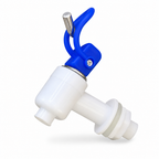 144 Pieces Push-Type Water Dispenser Tap with 15 mm Thread Diameter, Blue and White, 1 Piece