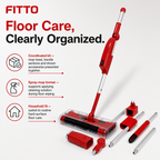 48 Pieces Spray Mop Cleaning Kit with Accessories, Red, 1 Set