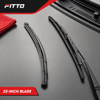 96 Pieces Hybrid Windshield Wiper Blades, 22 Inch, Single Replacement Blade