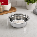 240 Pieces Stainless Steel Mixing Bowl, 400 ml, 14 x 4 cm, Round Silver Bowl, 1 Piece