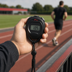 96 Pieces Digital Sports Stopwatches with Lanyard, Black Handheld Lap Timer for Training, Practice and Race Timing