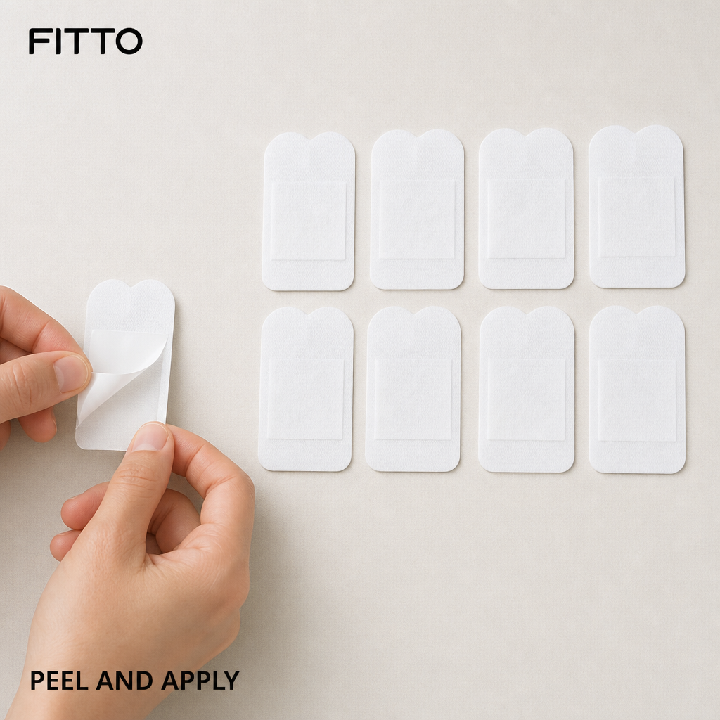 120 Pieces Adhesive Foot Pads, White, 10 Pads