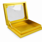96 Pieces Chocolate Presentation Box with Ribbon, Gold Square 26 × 26 × 4.8 cm, 1 Piece