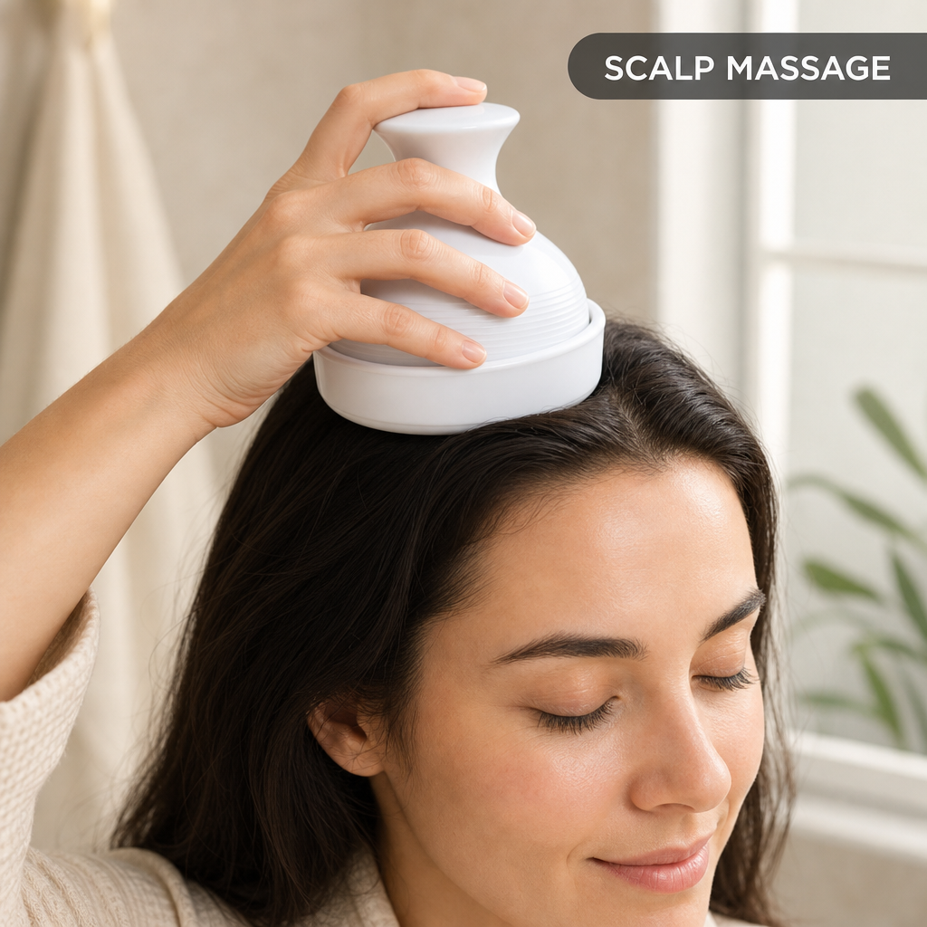 60 Pieces White Electric Scalp Massager, Hair Care Tool, 1 Unit