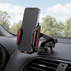96 Pieces 360° Rotatable Universal Car Phone Holder with Leather and Soft Rubber Lining, Red
