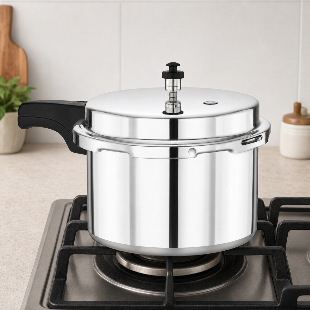 48 Pieces Aluminium Pressure Cooker, 3 L, Silver