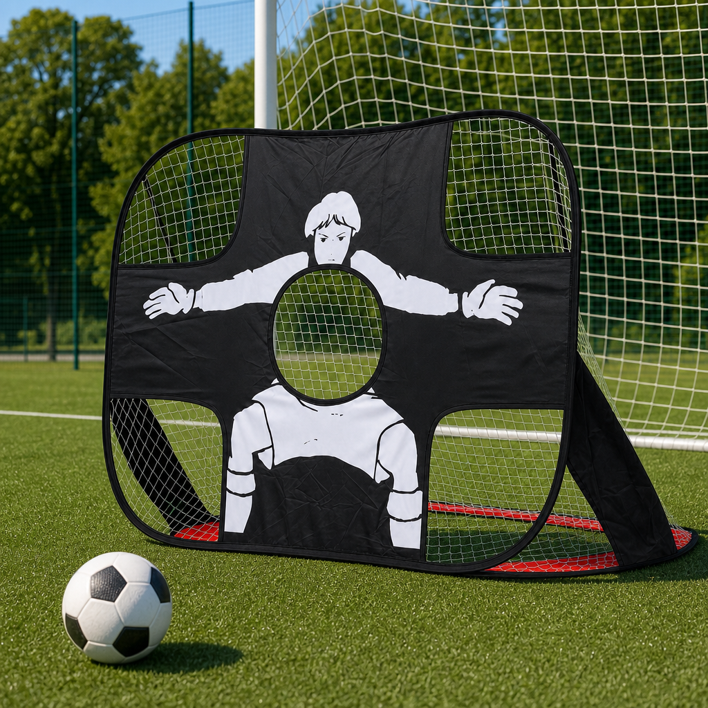48 Pieces Multi-Function Football Goal Target for Shooting Practice, Foldable Portable Training Net