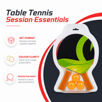 96 Pieces Table Tennis Racket Set with Balls, Green and Orange