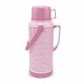 72 Pieces 2 Litre Pastel Insulated Vacuum Flask with Handle and Wave Texture, Assorted Colour, 1 Piece