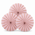 240 Pieces Pink Paper Honeycomb Fan Decorations, 16 cm, 3 Pieces