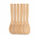 144 Pieces Wooden Cooking Spoon Set, 6 Pieces, Natural Wood Finish, Approx. 32 cm