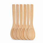 144 Pieces Wooden Cooking Spoon Set, 6 Pieces, Natural Wood Finish, Approx. 32 cm