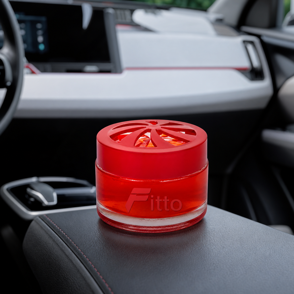 72 Pieces Fresh Gel Air Freshener, Forest Fruits Scent, Red Jar, 8 x 8 x 7 cm
