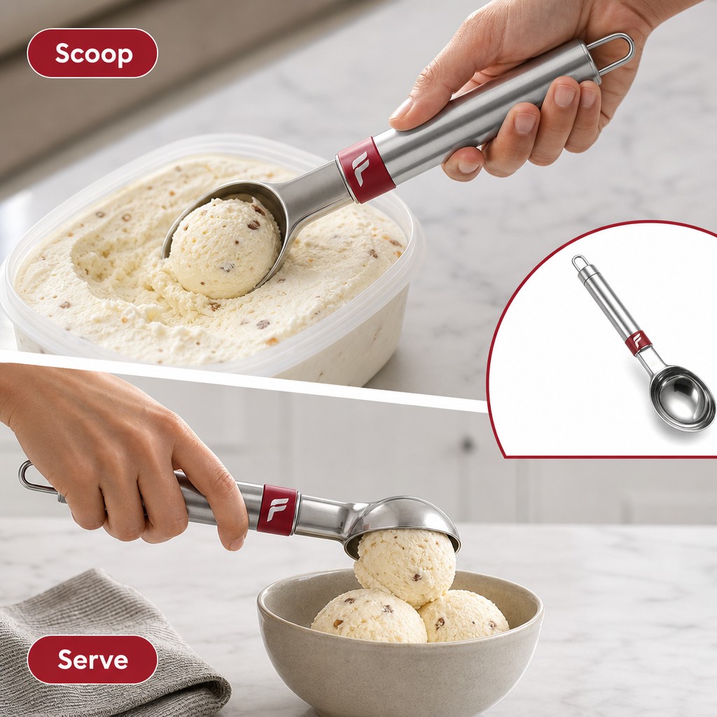 96 Pieces Stainless Steel Ice Cream Scoops, 25 cm, Silver Dessert Serving Utensil