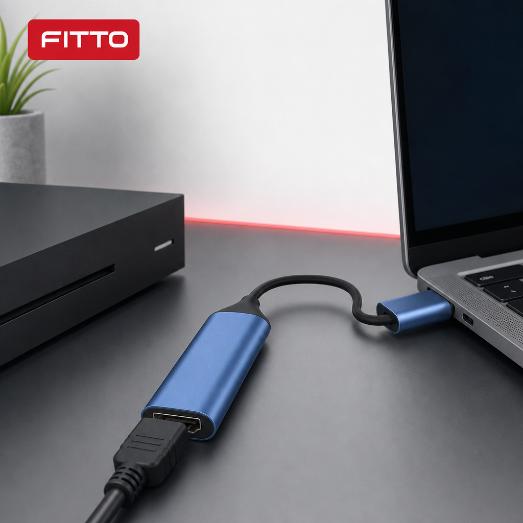 72 Pieces USB-C to HDTV Video Capture Adapters, 4K 30Hz Input, USB and Type-C Output