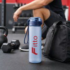 96 Pieces 800ml Water Bottle with Carry Strap, Blue Sports Hydration Bottle
