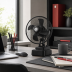 48 Pieces Table Fan Black Adjustable Tilt Portable Desk Air Circulator 35 x 30 x 16 cm