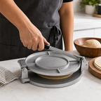 72 Pieces Manual Metal Tortilla Presses with Handle, Round Flatbread Dough Press, 27 x 22 x 9 cm