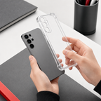 240 Pieces Clear Phone Cases with Reinforced Corners and Anti-Burst Design, Single Protective Cover